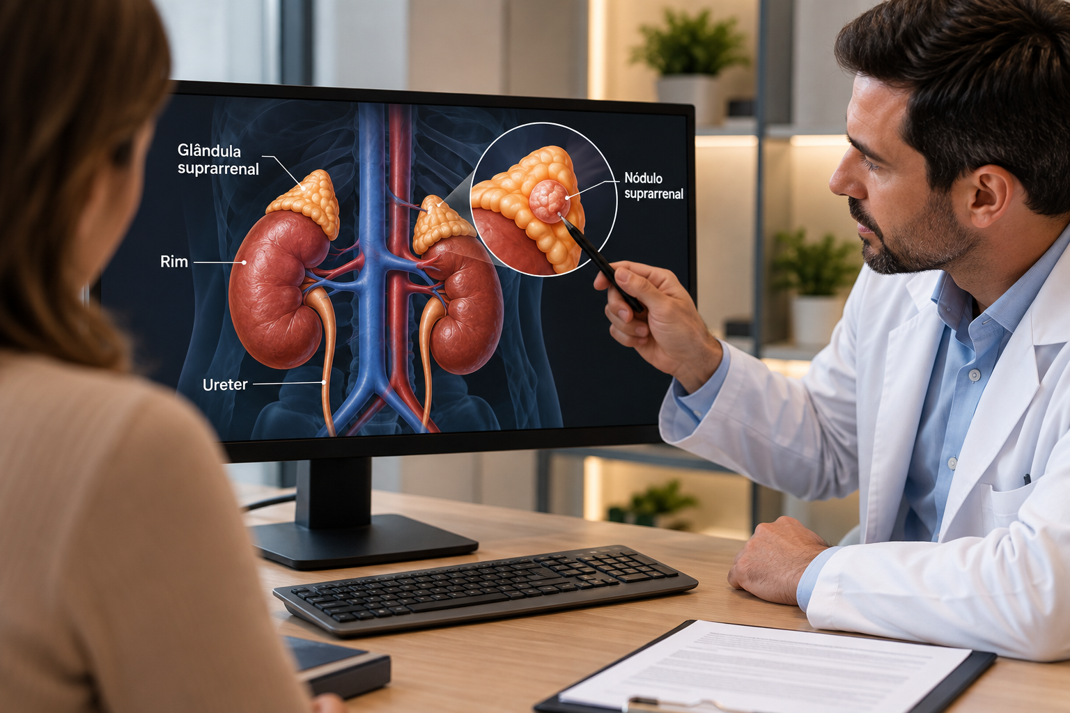 Nódulo suprarrenal: diagnóstico e tratamento